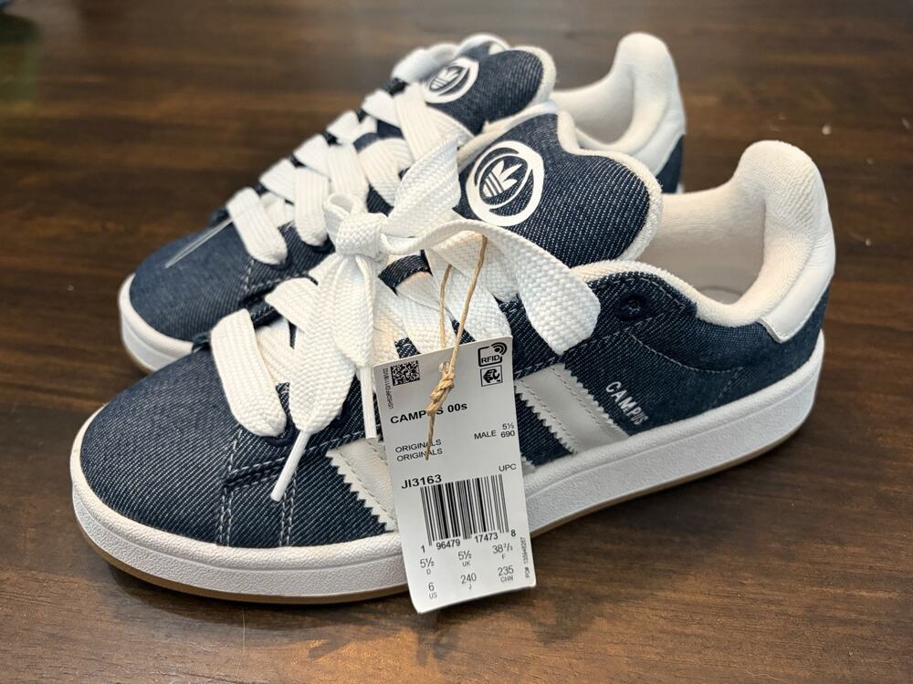 Size 6 - adidas Campus 00s Denim Cloud White JI3163 New No Box!